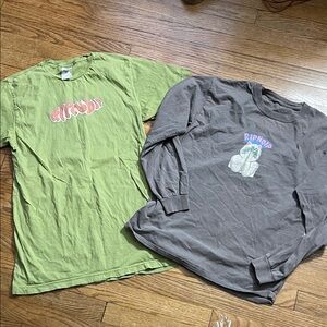 Ripndip Green and Gray Graphic T-Shirts